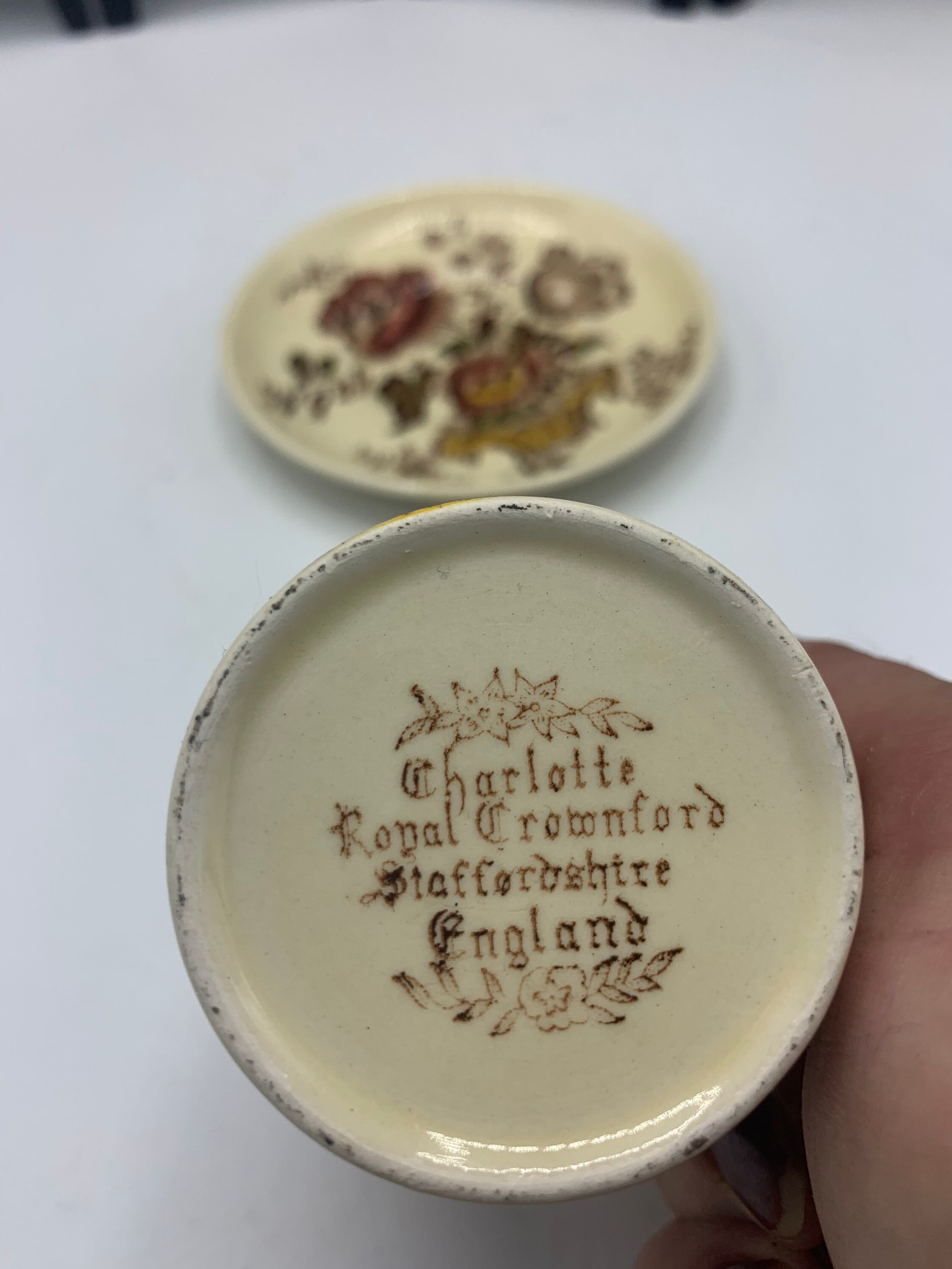 Saucers Charlotte Brown by Royal Staffordshire Charlotte Etsy