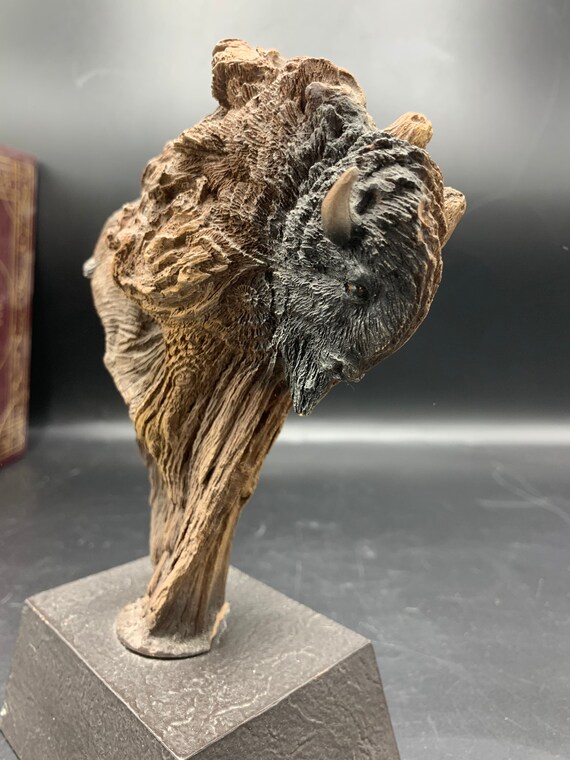 1 Rick Cain “who” Limited Edition Owl, # 854 /3000 6” Driftwood