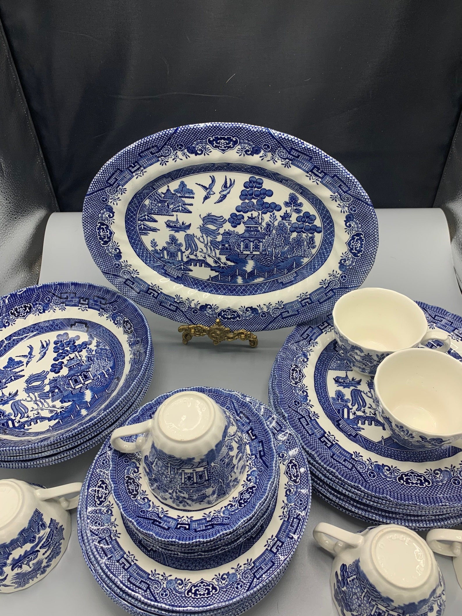 Royal Wessex by Churchill Dinnerware/ Blue Willow Etsy