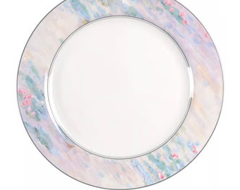 Mikasa Maxima Monet/ impressionistic pastel Dinner Salad Plate- Soup Bowl Cup & Saucer