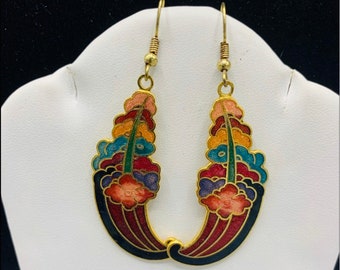 Cloisonné earrings