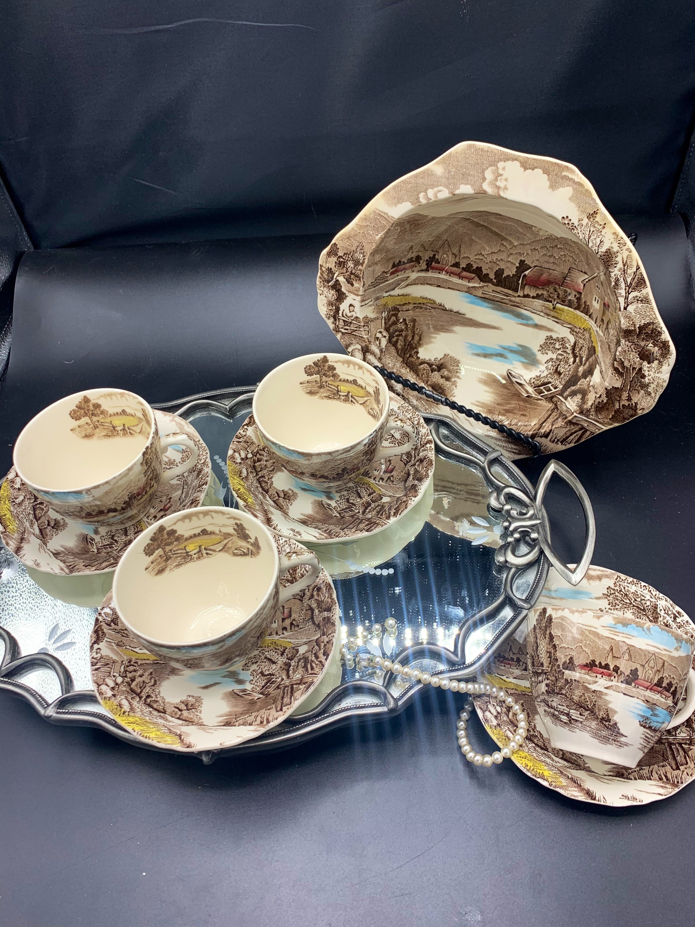 ALFRED MEAKIN（アルフレッドミーキン）　ティーセット　アンティーク ALFRED ホビー・楽器・アート ALFRED MEAKIN（アルフレッドミー