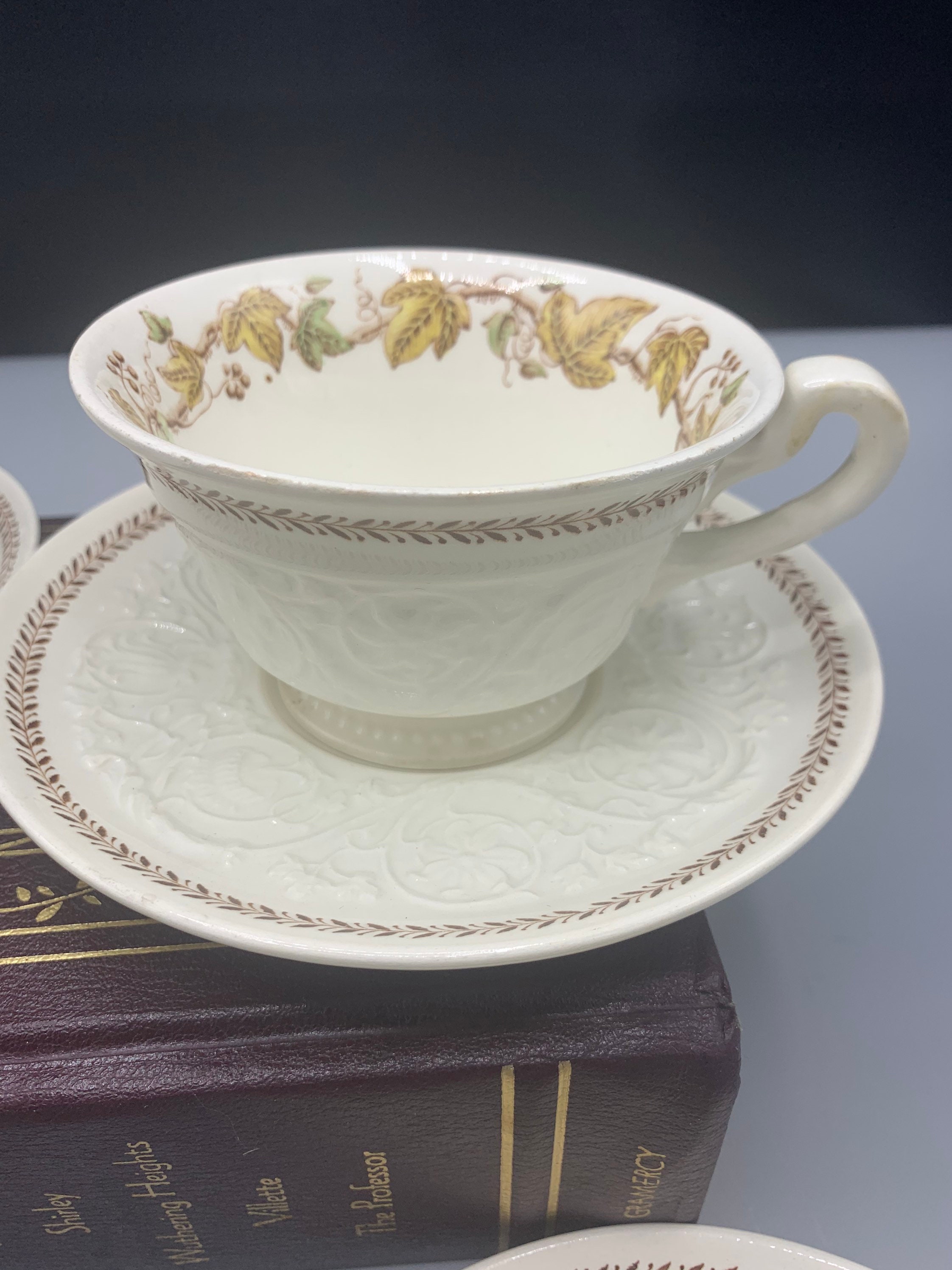 Rare Vintage Wedgwood Patrician USA Patent 74009 Vintage Tea Cups