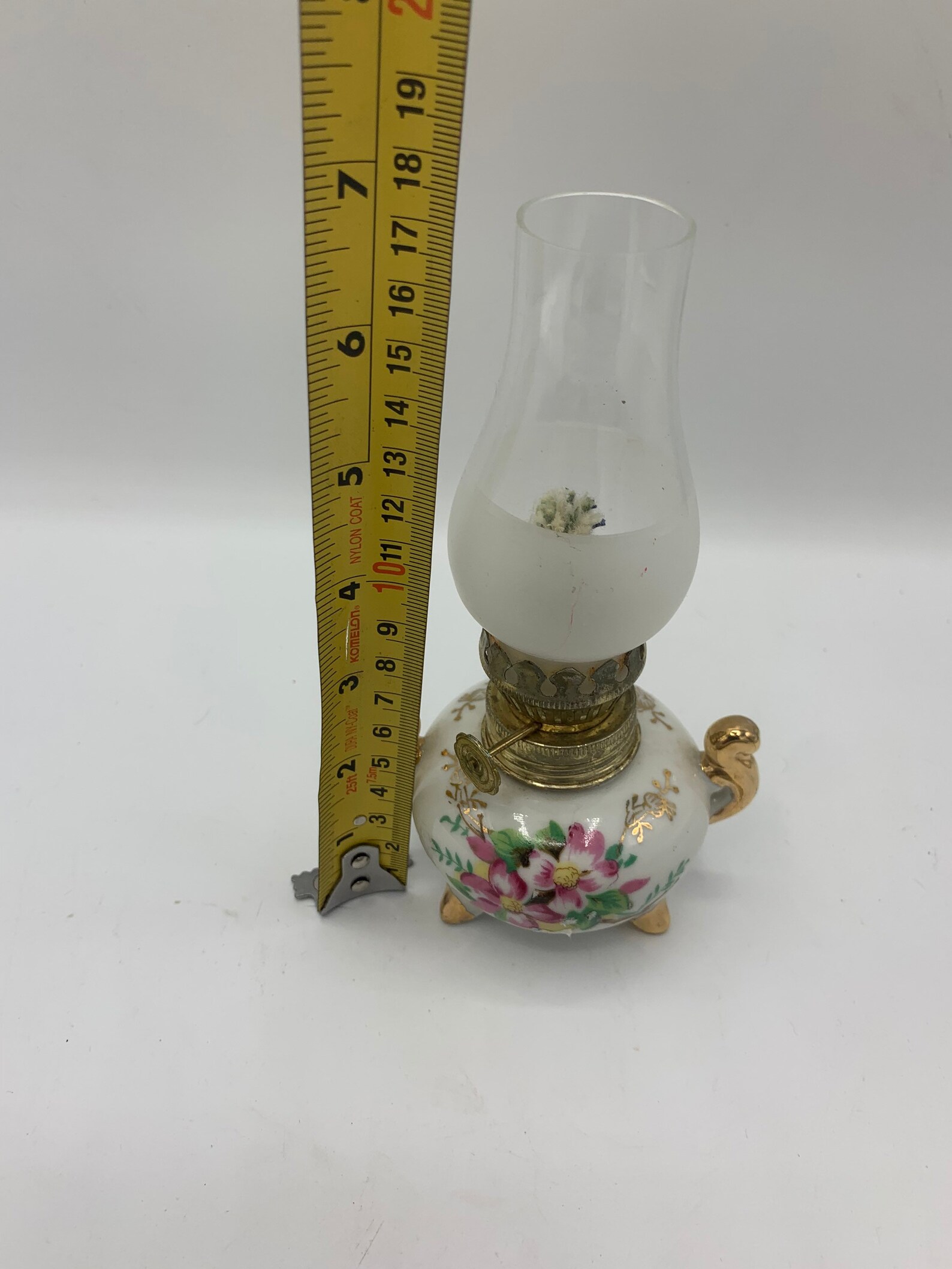 Vintage Small Ceramic Kerosene/oil Lamps One Porcelain Cherry Etsy