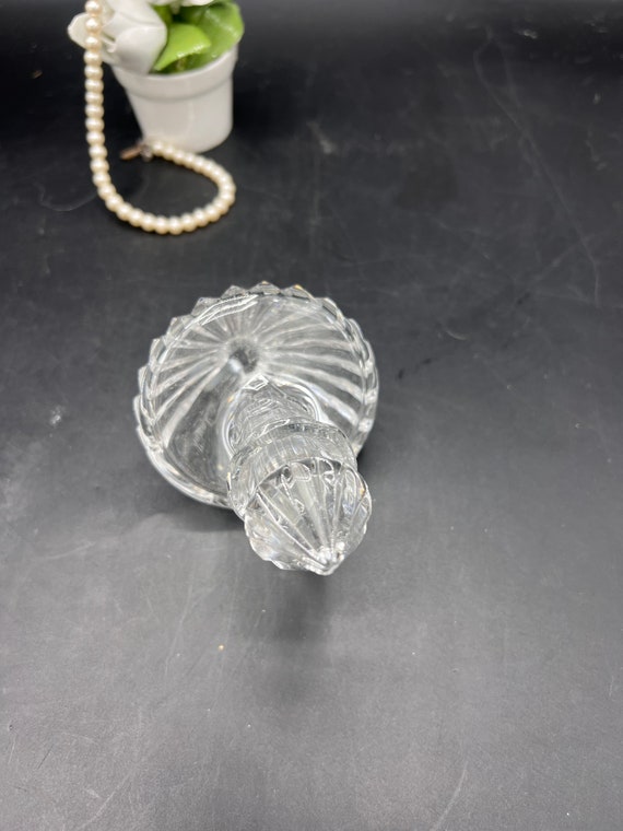 Vintage Stuart Crystal Linear Pattern Crystal Cut… - image 7