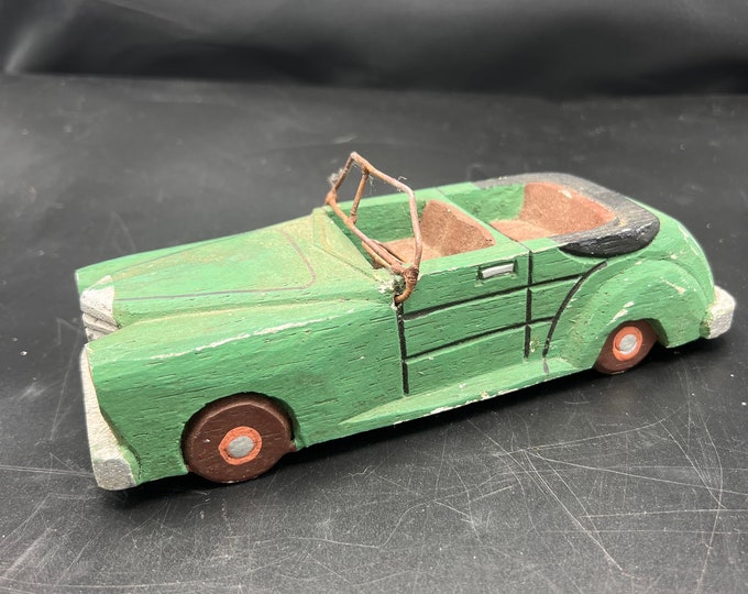 Primitive Vehicles Vintage Primitive Hand Carved Wooden Car / Primitive Toy Car - Etsy