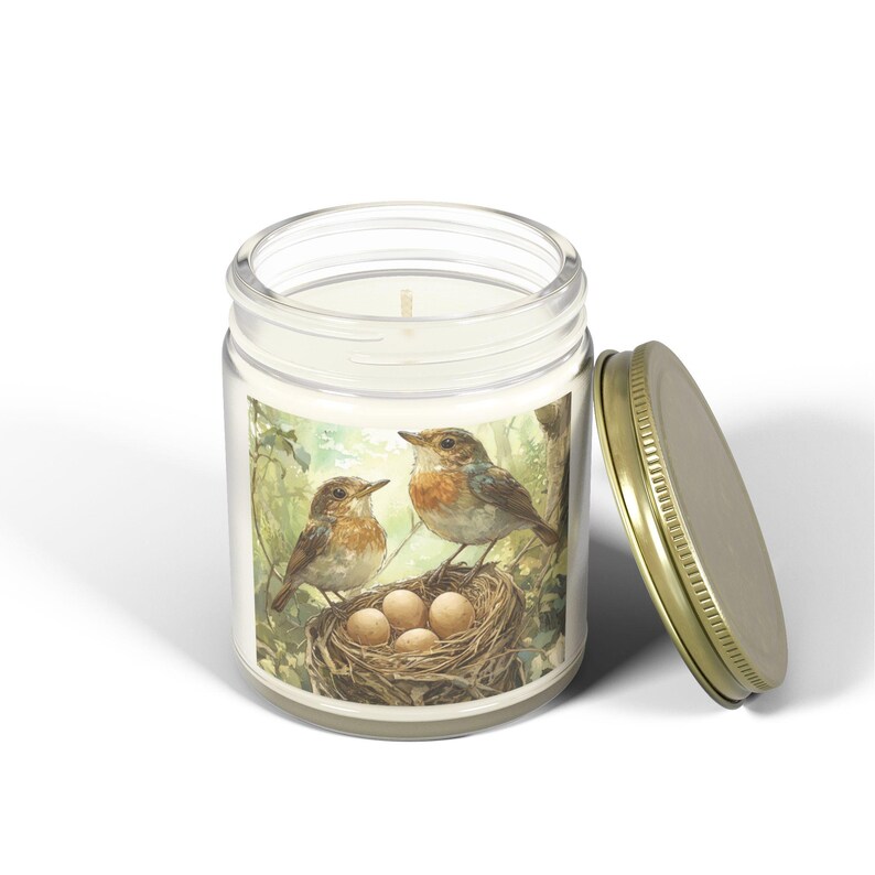Charming Bird's Nest Scented Candle - Cozy Gift for Bird Lovers, Home Decor, Aromatherapy, Spring Celebrations, Mother's Day image 7