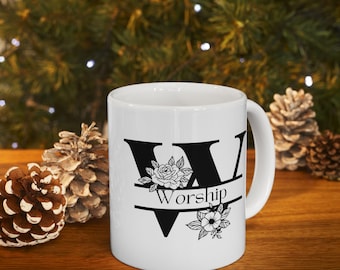 Taza de cerámica (11 oz, 15 oz) Adoración