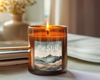 Be Still Scented Soy Candle: Relaxation, Wellness, Home Decor