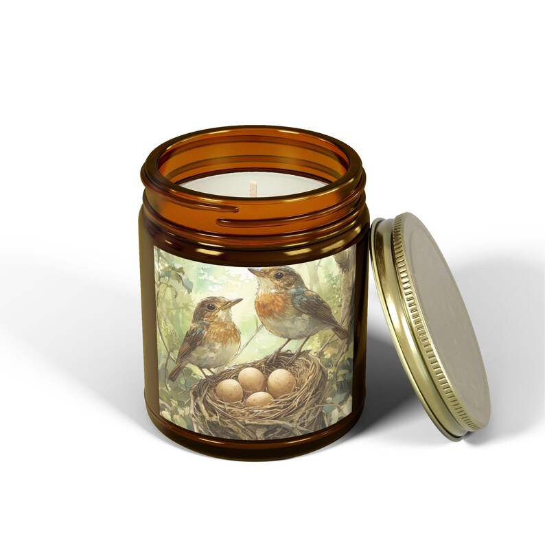 Charming Bird's Nest Scented Candle - Cozy Gift for Bird Lovers, Home Decor, Aromatherapy, Spring Celebrations, Mother's Day image 9