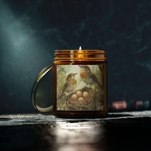 Charming Bird's Nest Scented Candle - Cozy Gift for Bird Lovers, Home Decor, Aromatherapy, Spring Celebrations, Mother's Day image 3