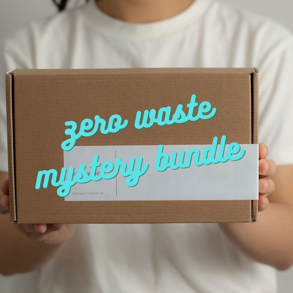 Mystery Bundle | Zero Waste Starter Kit | Locally Handmade | Eco Friendly Essentials | Green Beauty | Cotton Rounds | Soap Pouch