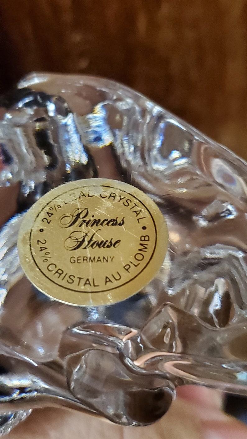 Princess House Crystal Bear Figurine Etsy