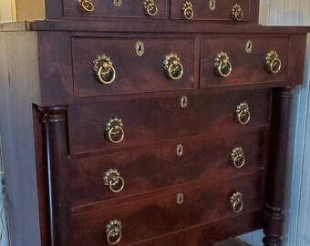 Antique American Empire Chest..NOT free ship