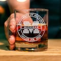 Custom College Graduation Whiskey Glass - Engraved College Logo Grad Glass Gift, Gift for Graduates, Class of 2025