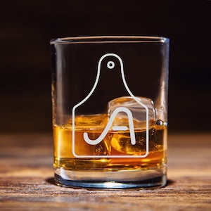 Vaso de whisky de marca de ganado personalizado, regalo de cristal de roca grabado para ranchero