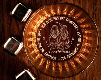 thumbnail image 2 of Sister Gifts Stemless Rainbow Wine Glass, Best Sister Birthday & Graduation Gifts, 15oz, Women-Side By Side Or Miles Apart, Always Close At Heart 2 of 13