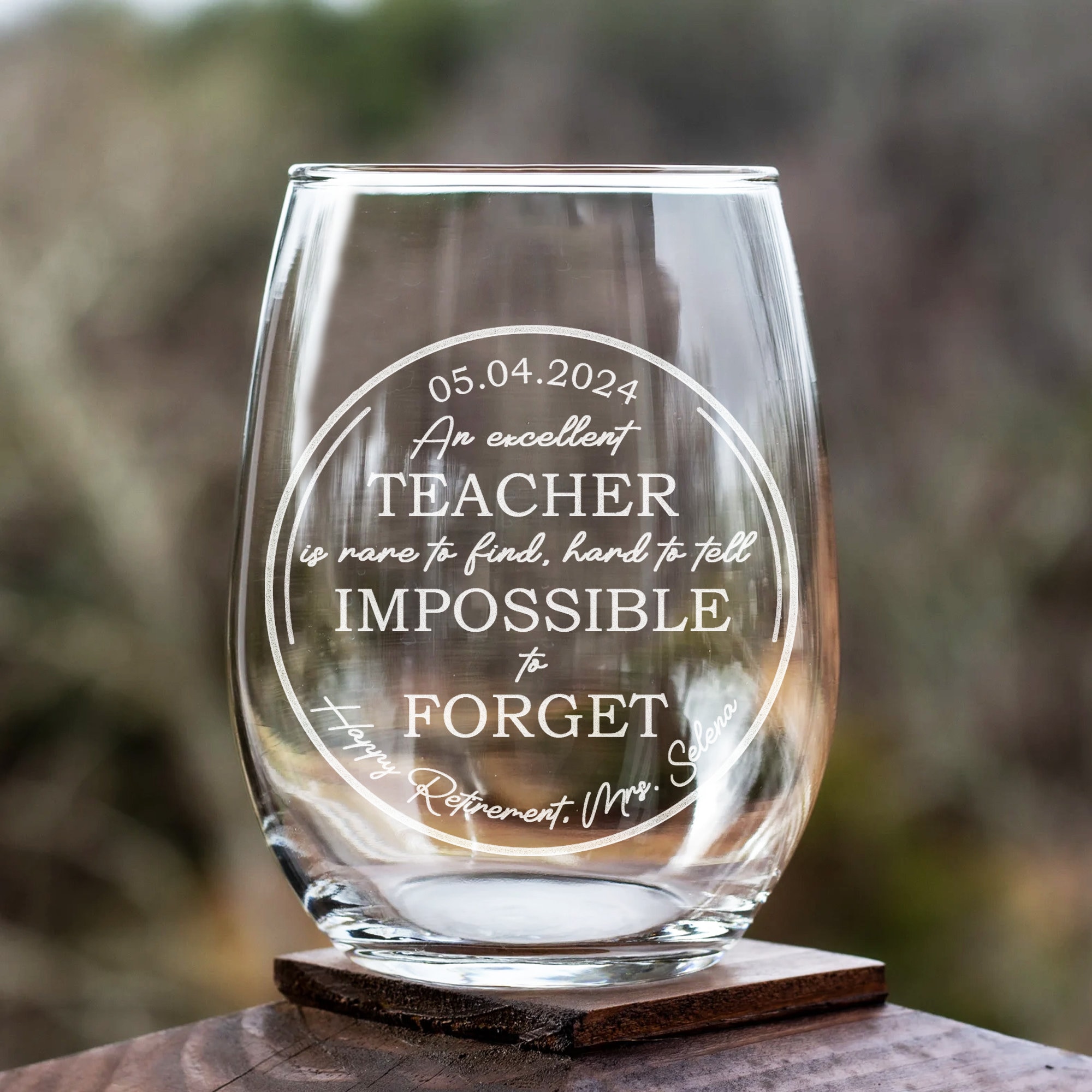 Cadeau De Remerciement Pour Enseignant, Petit Verre à Vin