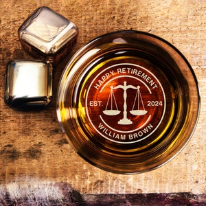 Personalized Retirement Gifts for Lawyer - Custom Thank You Whiskey ...