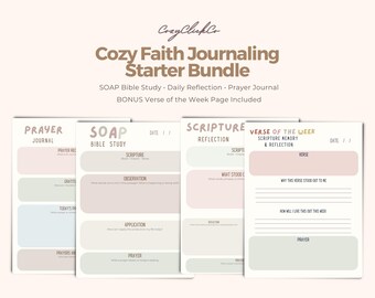 Faith Journaling Starter Kit Printable | SOAP Bible Study & Prayer Journal