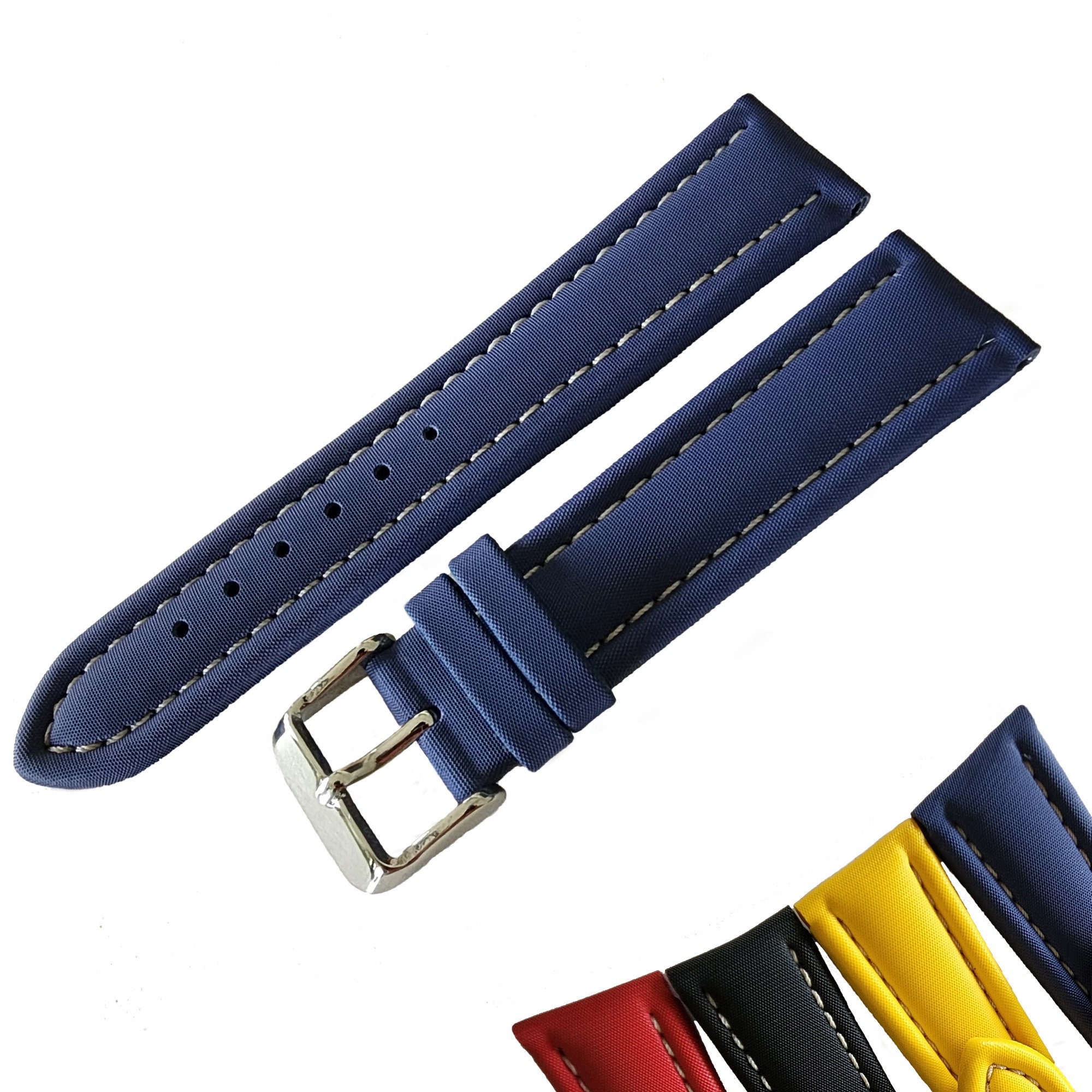 tonjett high quality multicolor nylon sailcloth watch... NATO® Sail Cloth Two Piece Summer Strap Water Resistant Nylon Watch ...