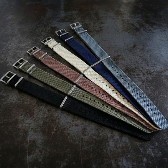 NATO® Nylon Hemp Eco Friendly Heavy Watch strap Breathable Ultra Soft and Flexible Watch Band Replacement Thick Strap  20mm 22mm USA stock
