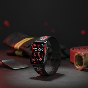NATO® Firefighter Edition Apple Watch Strap - Compatible with Series 1-10, Ultra 1-2, SE