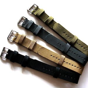 NATO® Commando Heavy Ballistic Nylon Military Dive Watch strap Water resistant Watch Band Replacement Thick Strap  20mm 22mm USA stock