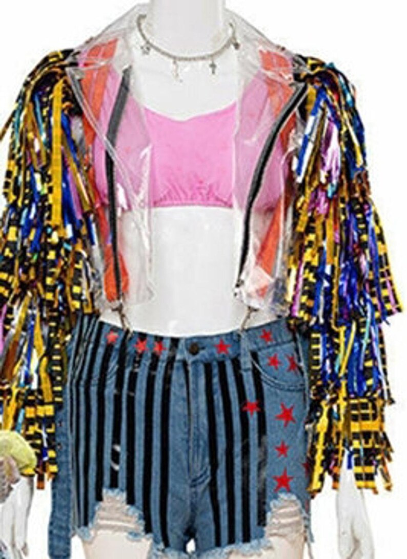 Kids Harley quinn Birds of prey costume confetti jacket Pink Etsy