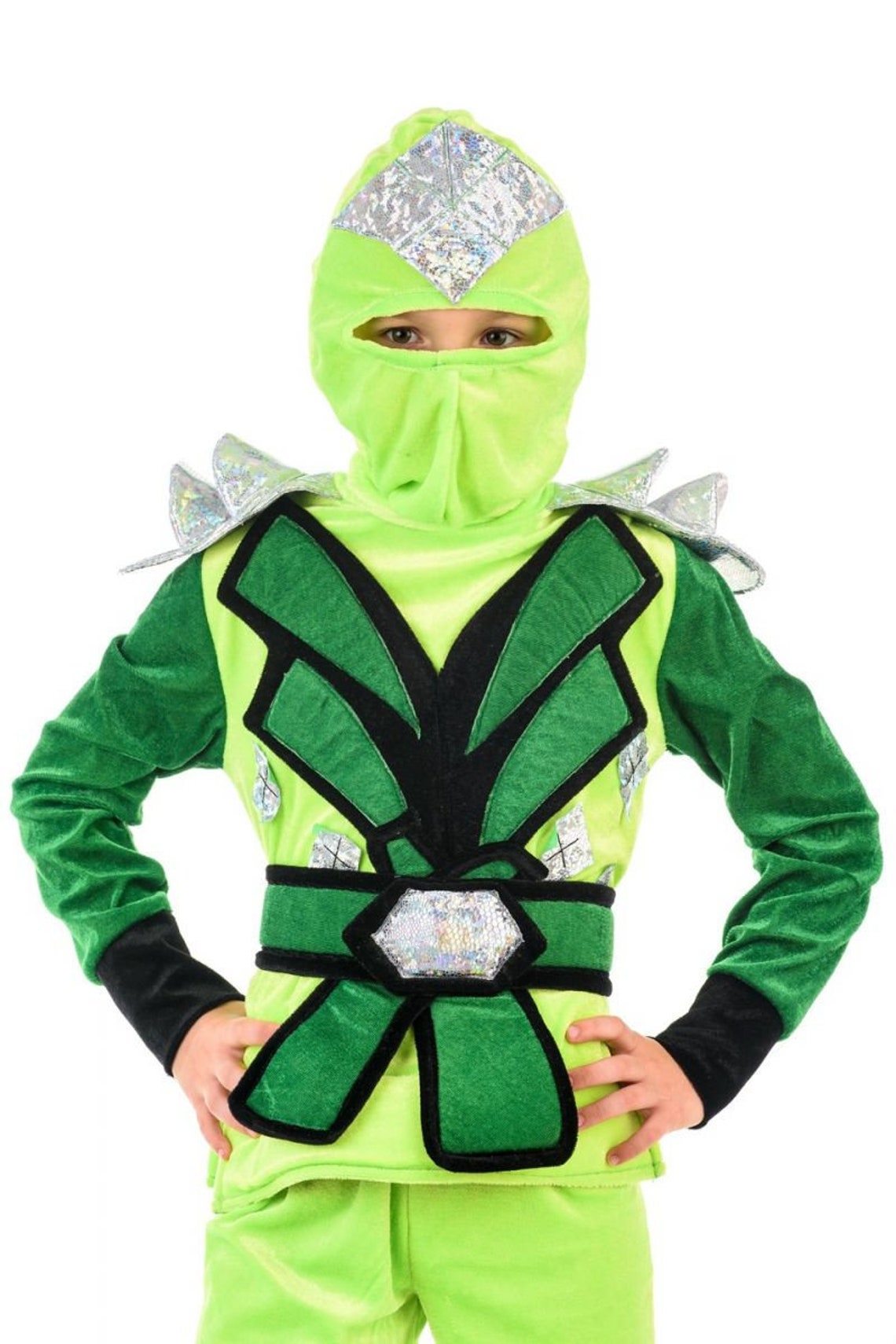 Green ninja costume kids Boys ninjago costume ninjago birthday Etsy