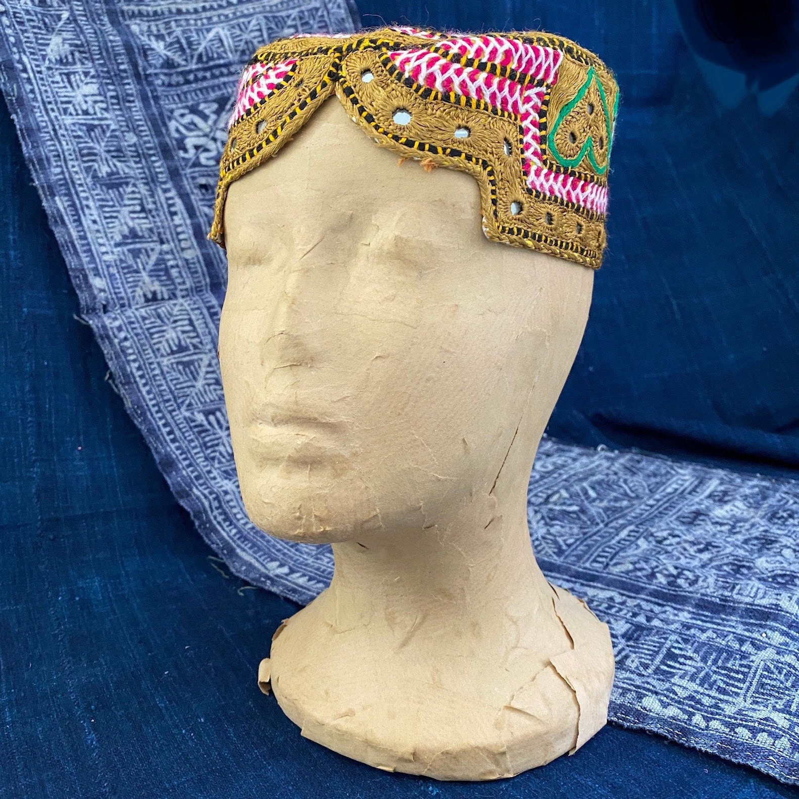 Afghan Tribal Decorated Cap / Hat Etsy UK
