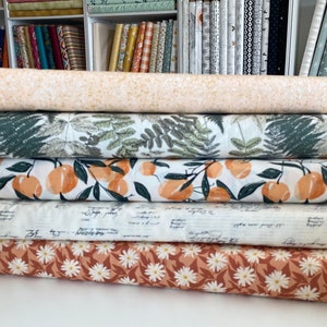 Ella y su historia, paquete de 5 piezas de cuartos de grasa, paquete de cuartos de grasa de Leo, Art Gallery Fabrics