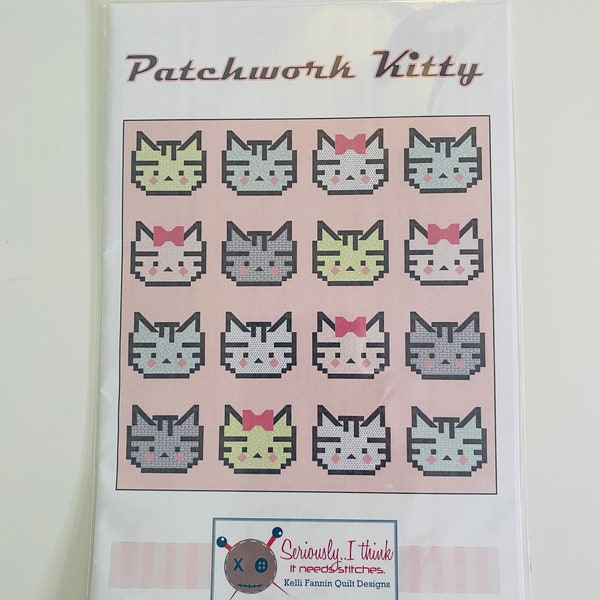 Patchwork Kitty, Quilting Pattern