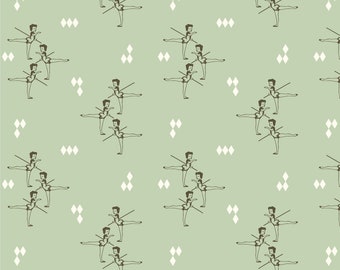 Birch Organic Fabrics, Pirouette, Arabesque Mint