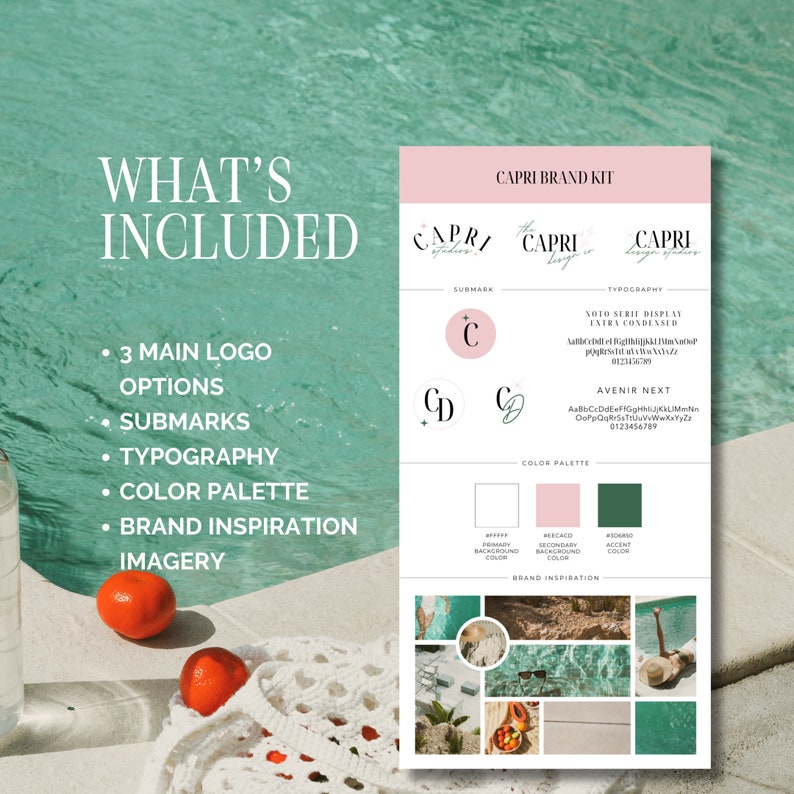Brand Kit Template, Brand Board Template, Branding Kit, Mood Board Brand Kit Template, Brand Board Template, Branding Kit, Mood Board