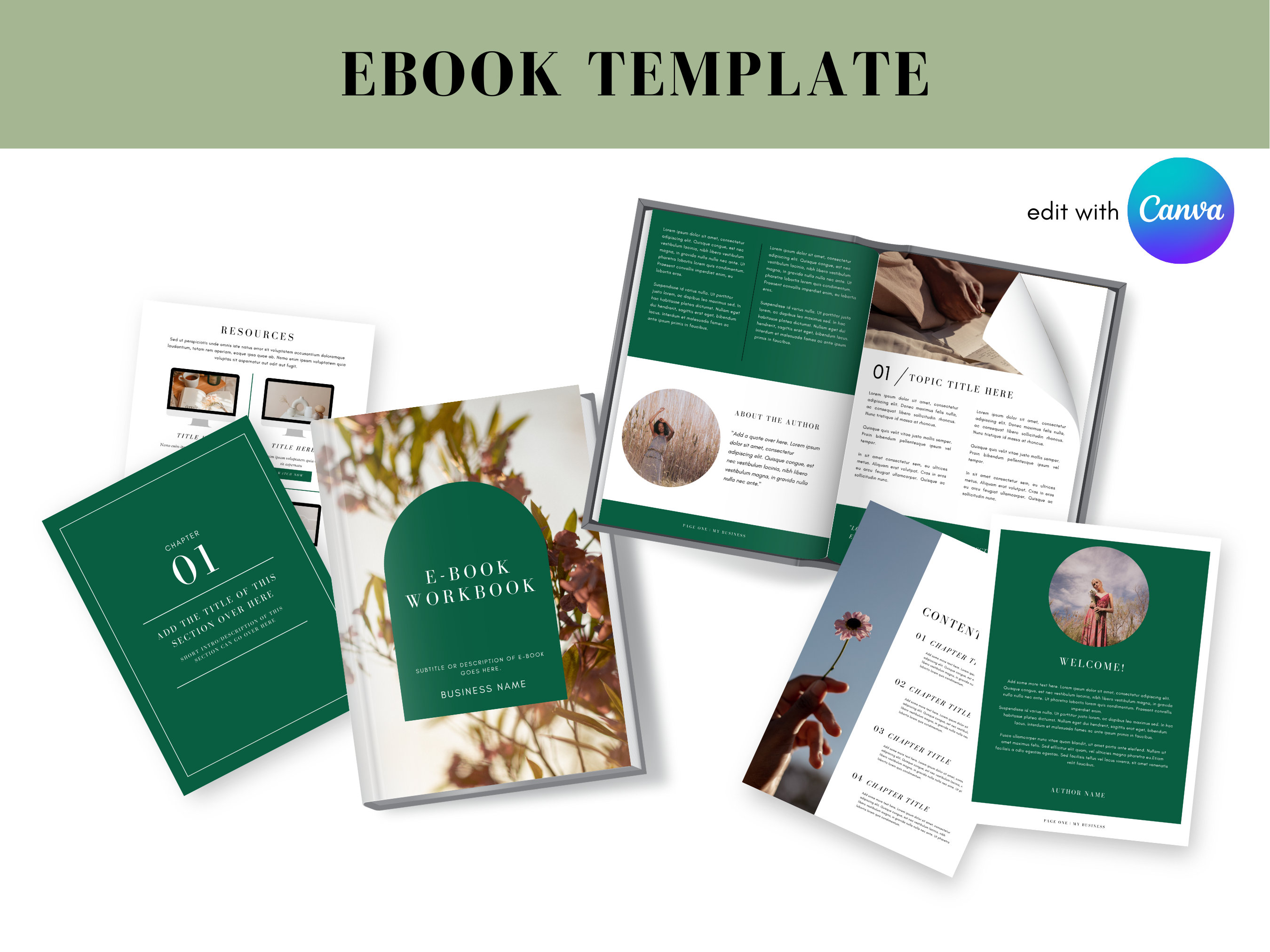 Ebook Template Canva | Workbook Template | Template for Coaches ...