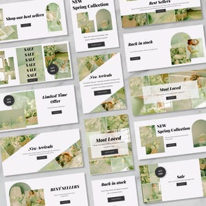 Webbbanners, redigerbara banners Shopify, gör-det-själv-webbbanners, webbbannerkit, Canva-mall, Wix-banner, bild för bildspel, webbplatshuvud