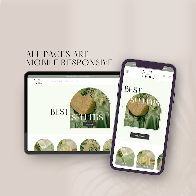 All pages are mobile responsive