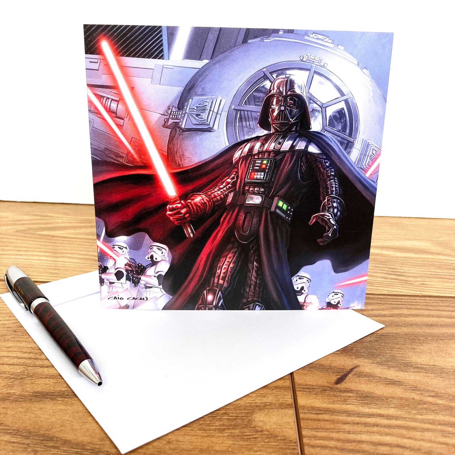 Set von 4 Karten Superheldenkarten Darth Vader Karte Marvel | Etsy