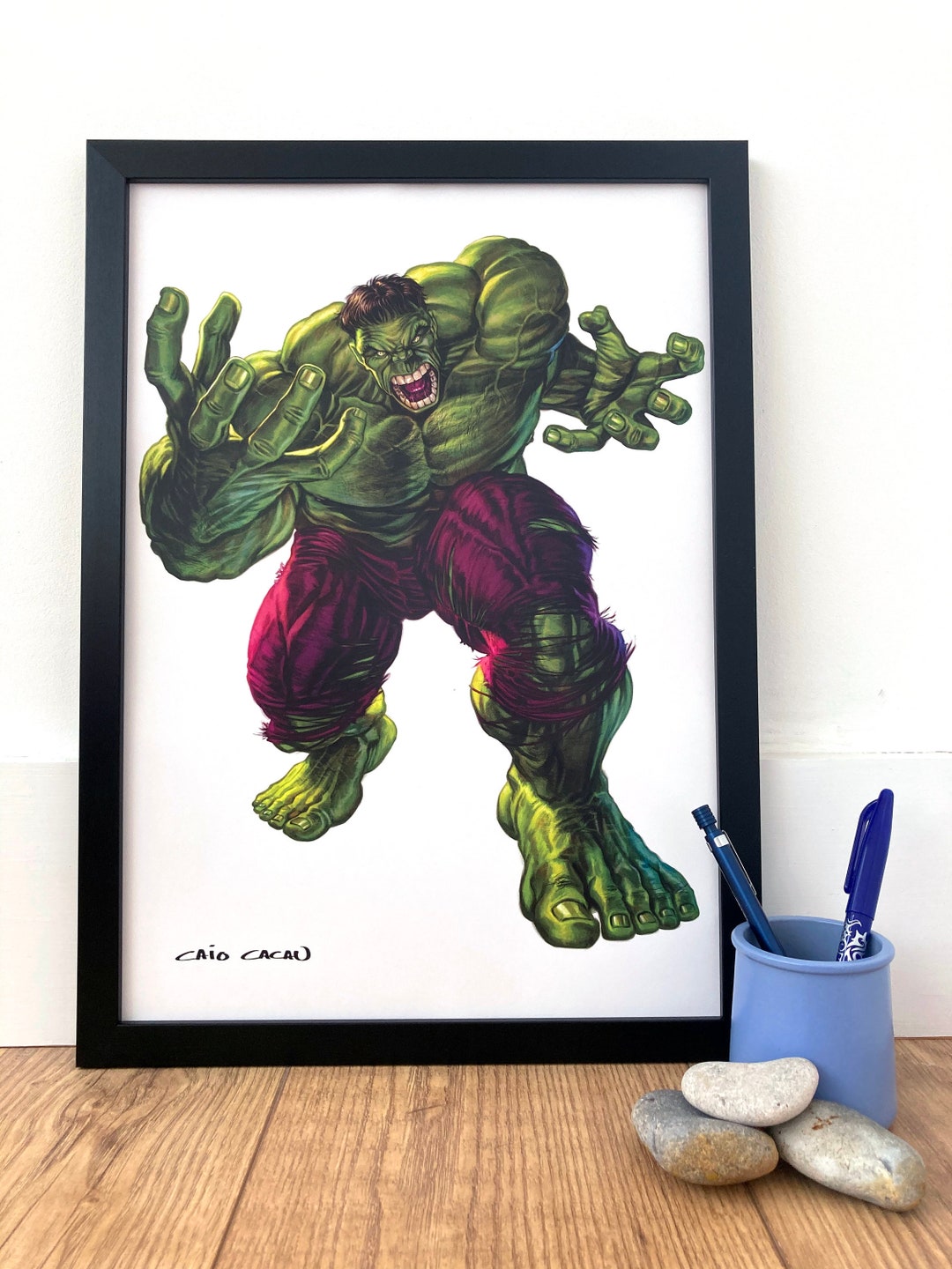 The Incredible Hulk (Inhumans) Framed 30x40cm Print with Mount  main image 1