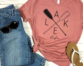 Lake Life Shirt, Lake Shirt, Lake Life, Wanderlust Shirt, Glamping T-shirt, Avontuur, Cadeau voor haar, Grappig Meer Shirt, Lake Shirts, Lake Trip
