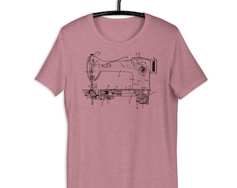 Sewing Machine Shirt by Elonie Yoder for Coriander Quilts (UNISEX SIZING)