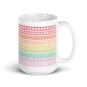 Sherbet Stripes Quilt Block Mug