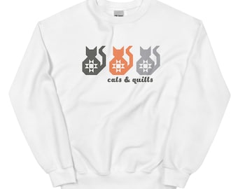 Purry Stars Sweatshirt by Corey Yoder of Coriander Quilts (UNISEX SIZING)