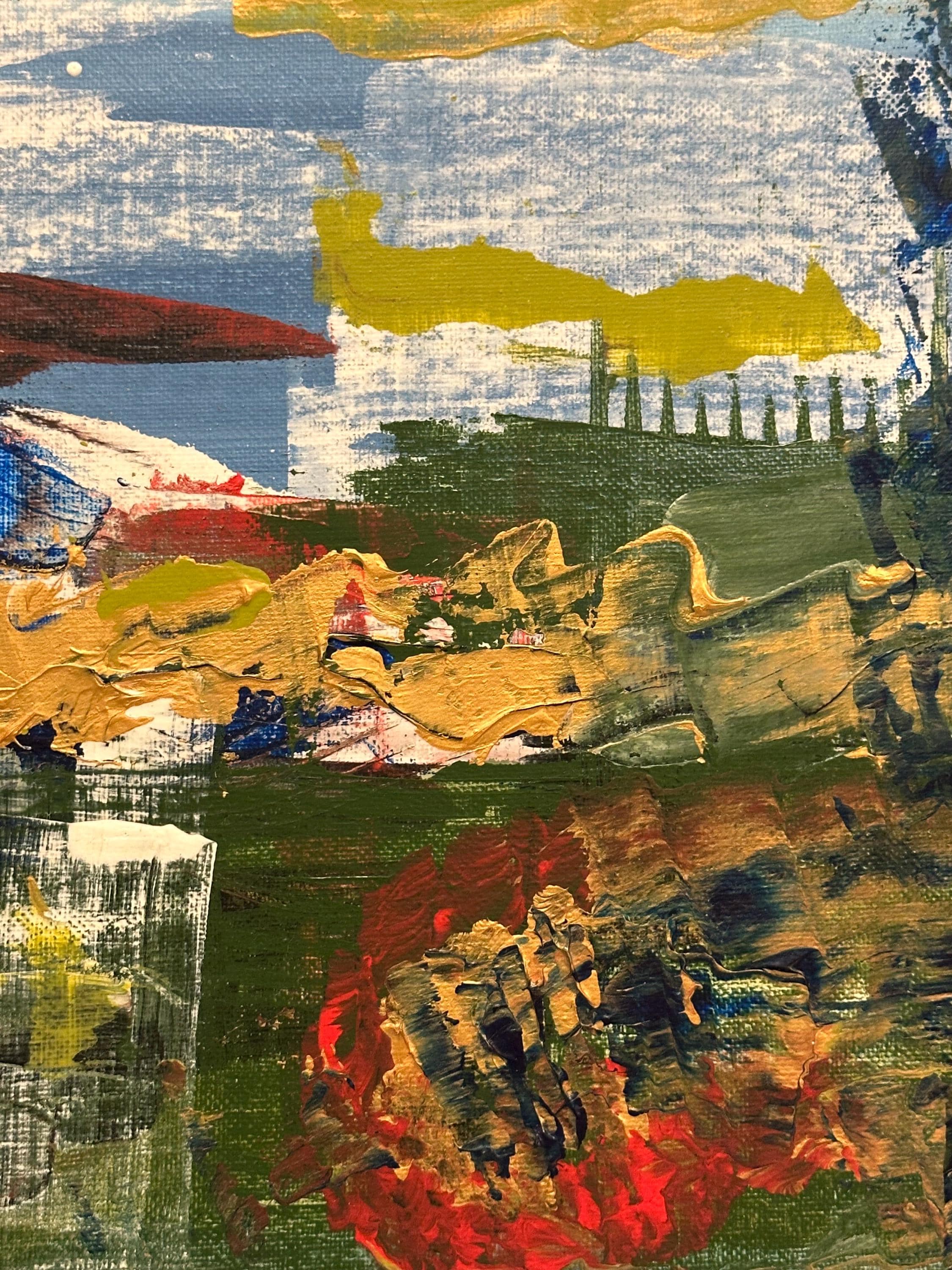 オリジナルの抽象的なテクスチャーの絵画、ユニークなアクリル画、12
