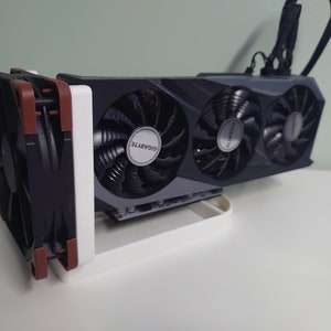 Ripe3D externe GPU-standaard PCI-beugel met optionele 120 mm ventilatorbevestiging en 120 mm ventilatorbevestiging Achterplaatkoeling