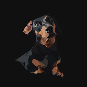 Dachshund,dog printable,digital picture,picture,art