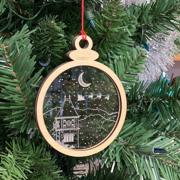 Plymouth State University, PSU Rounds Hall Christmas Ornament
