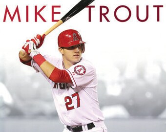Mike Trout Poster Etsy
