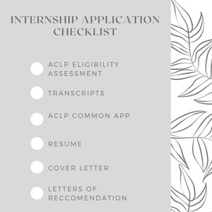 Child Life Internship Check List - GrayLeaves
